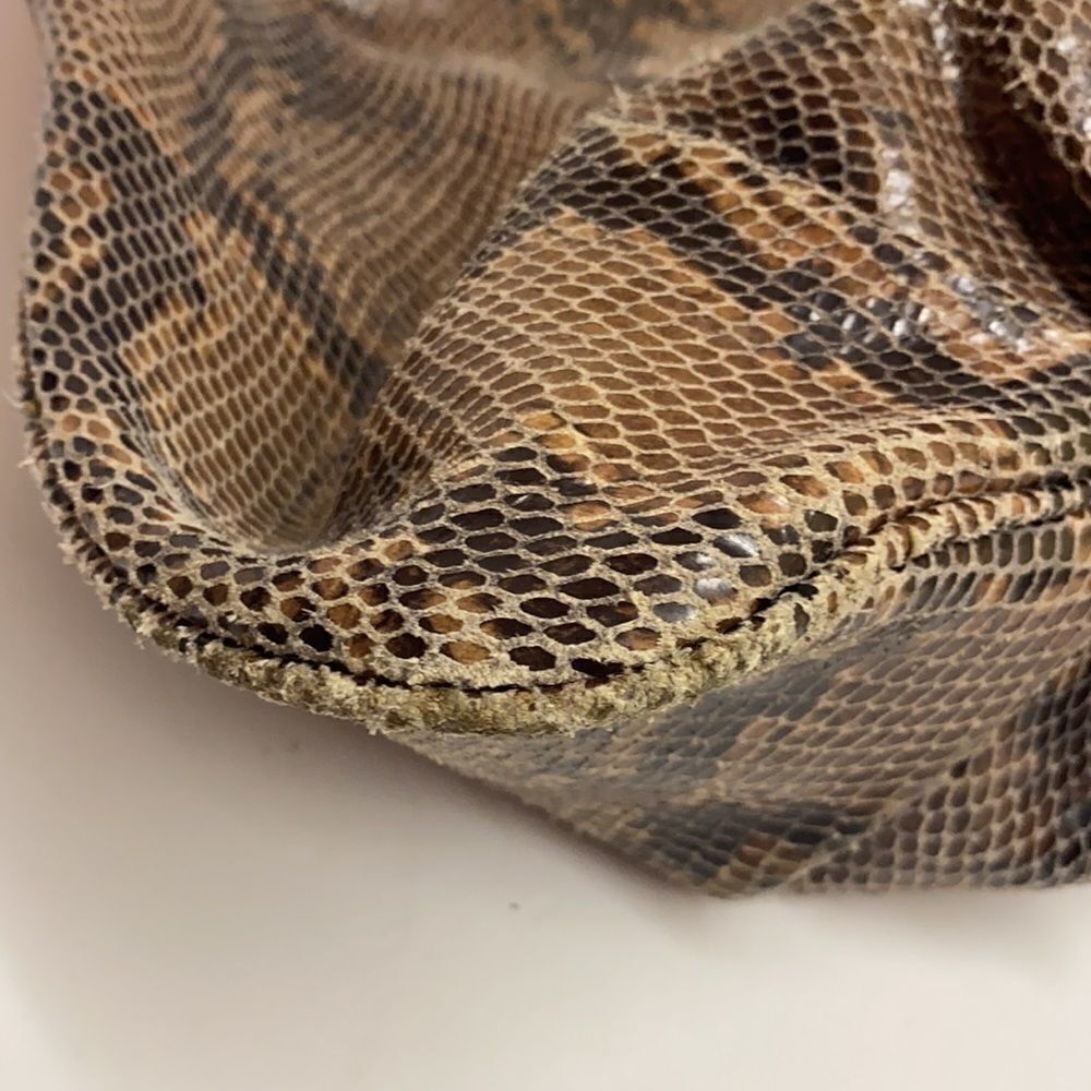 G.I.L.I. Milano Snake Print Leather Hobo Bag C9 - Picture 11 of 16